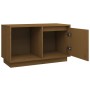 Mueble de TV madera maciza de pino marrón miel 74x35x44 cm de vidaXL, Muebles TV - Ref: Foro24-814337, Precio: 44,32 €, Descu...