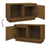 Mueble de TV madera maciza de pino marrón miel 74x35x44 cm de vidaXL, Muebles TV - Ref: Foro24-814337, Precio: 44,32 €, Descu...