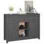 Solid gray pine wood sideboard 100x35x74.5 cm by vidaXL, Sideboards - Ref: Foro24-814551, Price: 122,75 €, Discount: %