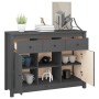 Solid gray pine wood sideboard 100x35x74.5 cm by vidaXL, Sideboards - Ref: Foro24-814551, Price: 122,75 €, Discount: %