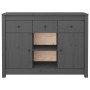 Solid gray pine wood sideboard 100x35x74.5 cm by vidaXL, Sideboards - Ref: Foro24-814551, Price: 122,75 €, Discount: %