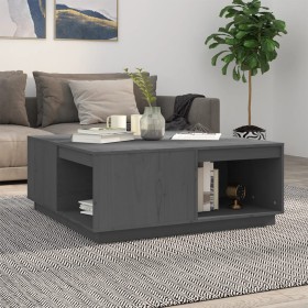 Solid gray pine wood coffee table 100x101x40.5 cm by vidaXL, Coffee table - Ref: Foro24-814521, Price: 183,71 €, Discount: %