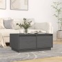 Solid gray pine wood coffee table 80x50x35 cm by vidaXL, Coffee table - Ref: Foro24-814441, Price: 78,99 €, Discount: %