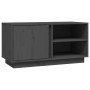 Mueble de TV madera maciza de pino gris 80x35x40,5 cm de vidaXL, Muebles TV - Ref: Foro24-814466, Precio: 70,59 €, Descuento: %