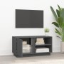 Mueble de TV madera maciza de pino gris 80x35x40,5 cm de vidaXL, Muebles TV - Ref: Foro24-814466, Precio: 70,59 €, Descuento: %