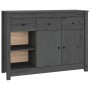 Solid gray pine wood sideboard 100x35x74 cm by vidaXL, Sideboards - Ref: Foro24-814556, Price: 161,49 €, Discount: %