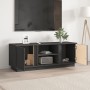 TV cabinet solid gray pine wood 110x35x40.5 cm by vidaXL, TV Furniture - Ref: Foro24-814476, Price: 68,43 €, Discount: %