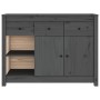 Solid gray pine wood sideboard 100x35x74 cm by vidaXL, Sideboards - Ref: Foro24-814556, Price: 161,49 €, Discount: %