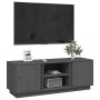 TV cabinet solid gray pine wood 110x35x40.5 cm by vidaXL, TV Furniture - Ref: Foro24-814476, Price: 68,43 €, Discount: %