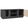 TV cabinet solid gray pine wood 110x35x40.5 cm by vidaXL, TV Furniture - Ref: Foro24-814476, Price: 68,43 €, Discount: %