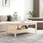 Solid pine wood coffee table 110x50x40 cm by vidaXL, Coffee table - Ref: Foro24-814274, Price: 90,07 €, Discount: %