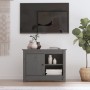 Solid pine wood TV stand in gray, measuring 70x36.5x52 cm. by vidaXL, TV Furniture - Ref: Foro24-814581, Price: 76,23 €, Disc...