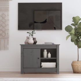 TV-Ständer aus massivem Kiefernholz grau 70x36,5x52 cm von vidaXL, TV-Möbel - Ref: Foro24-814581, Preis: 76,99 €, Rabatt: %