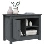 Solid pine wood TV stand in gray, measuring 70x36.5x52 cm. by vidaXL, TV Furniture - Ref: Foro24-814581, Price: 76,23 €, Disc...