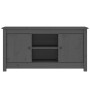 Mueble de TV de madera maciza de pino gris 103x36,5x52 cm de vidaXL, Muebles TV - Ref: Foro24-814586, Precio: 97,45 €, Descue...