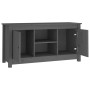 Mueble de TV de madera maciza de pino gris 103x36,5x52 cm de vidaXL, Muebles TV - Ref: Foro24-814586, Precio: 97,45 €, Descue...