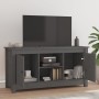 Mueble de TV de madera maciza de pino gris 103x36,5x52 cm de vidaXL, Muebles TV - Ref: Foro24-814586, Precio: 97,45 €, Descue...