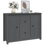 Solid gray pine wood sideboard 100x35x74 cm by vidaXL, Sideboards - Ref: Foro24-814566, Price: 173,02 €, Discount: %