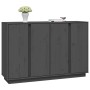 Sideboard aus massivem grauem Kiefernholz, 120 x 35 x 80 cm von vidaXL, Sideboards - Ref: Foro24-814496, Preis: 171,31 €, Rab...