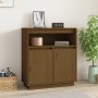 Honey brown solid pine wood sideboard 70x34x80 cm by vidaXL, Sideboards - Ref: Foro24-814387, Price: 79,13 €, Discount: %