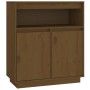 Aparador de madera maciza de pino marrón miel 70x34x80 cm de vidaXL, Aparadores - Ref: Foro24-814387, Precio: 79,13 €, Descue...