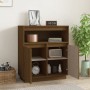 Honey brown solid pine wood sideboard 70x34x80 cm by vidaXL, Sideboards - Ref: Foro24-814387, Price: 79,13 €, Discount: %