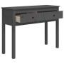 Mesa consola de madera maciza de pino gris 100x35x75 cm de vidaXL, Mesas auxiliares - Ref: Foro24-814616, Precio: 88,11 €, De...