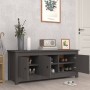 Mueble zapatero de madera maciza de pino gris 110x38x45,5 cm de vidaXL, Zapateros y organizadores de calzado - Ref: Foro24-81...