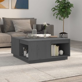 Solid gray pine wood coffee table 80x81x36.5 cm by vidaXL, Coffee table - Ref: Foro24-814526, Price: 121,05 €, Discount: %