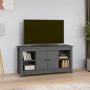 Solid pine wood TV stand in gray, 103x36.5x52 cm by vidaXL, TV Furniture - Ref: Foro24-814576, Price: 113,99 €, Discount: %