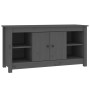 Solid pine wood TV stand in gray, 103x36.5x52 cm by vidaXL, TV Furniture - Ref: Foro24-814576, Price: 113,99 €, Discount: %