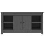 Solid pine wood TV stand in gray, 103x36.5x52 cm by vidaXL, TV Furniture - Ref: Foro24-814576, Price: 113,99 €, Discount: %