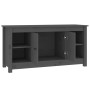 Solid pine wood TV stand in gray, 103x36.5x52 cm by vidaXL, TV Furniture - Ref: Foro24-814576, Price: 113,99 €, Discount: %