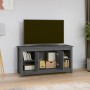 Solid pine wood TV stand in gray, 103x36.5x52 cm by vidaXL, TV Furniture - Ref: Foro24-814576, Price: 113,99 €, Discount: %