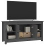 Solid pine wood TV stand in gray, 103x36.5x52 cm by vidaXL, TV Furniture - Ref: Foro24-814576, Price: 113,99 €, Discount: %