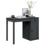 Solid gray pine wood desk 100x50x75 cm by vidaXL, Desks - Ref: Foro24-814631, Price: 118,77 €, Discount: %