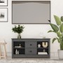 Gray pine solid wood TV cabinet 103x36.5x52 cm by vidaXL, TV Furniture - Ref: Foro24-814571, Price: 81,86 €, Discount: %