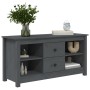 Gray pine solid wood TV cabinet 103x36.5x52 cm by vidaXL, TV Furniture - Ref: Foro24-814571, Price: 81,86 €, Discount: %