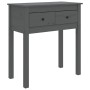 Gray solid pine wood console table 70x35x75 cm by vidaXL, Side tables - Ref: Foro24-814611, Price: 82,99 €, Discount: %