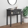 Gray solid pine wood console table 70x35x75 cm by vidaXL, Side tables - Ref: Foro24-814611, Price: 82,99 €, Discount: %