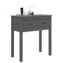 Gray solid pine wood console table 70x35x75 cm by vidaXL, Side tables - Ref: Foro24-814611, Price: 82,99 €, Discount: %