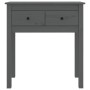 Gray solid pine wood console table 70x35x75 cm by vidaXL, Side tables - Ref: Foro24-814611, Price: 82,99 €, Discount: %