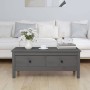 Solid gray pine wood coffee table 100x50x40 cm by vidaXL, Coffee table - Ref: Foro24-814606, Price: 127,82 €, Discount: %