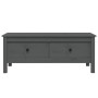 Solid gray pine wood coffee table 100x50x40 cm by vidaXL, Coffee table - Ref: Foro24-814606, Price: 127,82 €, Discount: %