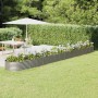 Steel flowerbed planter powder coated silver 620x80x36 cm by vidaXL, Pots and planters - Ref: Foro24-318947, Price: 105,28 €,...