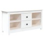 Massiver TV-Schrank aus weißem Kiefernholz, 103 x 36,5 x 52 cm von vidaXL, TV-Möbel - Ref: Foro24-814570, Preis: 102,38 €, Ra...