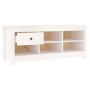 Armario zapatero de madera maciza de pino blanco 110x38x45,5 cm de vidaXL, Zapateros y organizadores de calzado - Ref: Foro24...