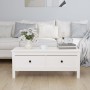 Solid white pine wood coffee table 100x50x40 cm by vidaXL, Coffee table - Ref: Foro24-814605, Price: 116,70 €, Discount: %