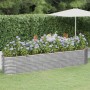 Steel powder-coated silver planter bed 368x80x68 cm by vidaXL, Pots and planters - Ref: Foro24-318967, Price: 189,61 €, Disco...