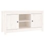 Massiver TV-Schrank aus weißem Kiefernholz, 103 x 36,5 x 52 cm von vidaXL, TV-Möbel - Ref: Foro24-814585, Preis: 98,03 €, Rab...